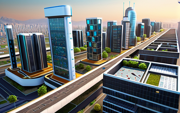 **Preventive Healthcare & Smart City:** A futuristic smart city promoting citizen health through data-driven healthcare, remote diagnostics, and environmental monitoring, with ethical considerations for data privacy.